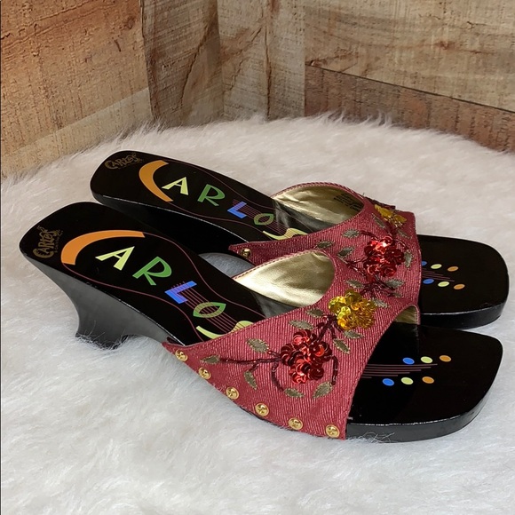 Carlos Santana Shoes - CARLOS SANTANA Red Supernatural Guitar Slides